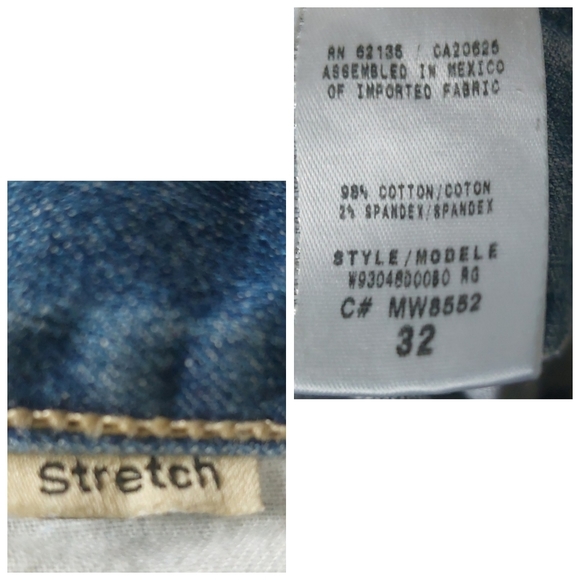 Guess Daredevil Flare Leg Blue Jeans Size 32 - Picture 5 of 11